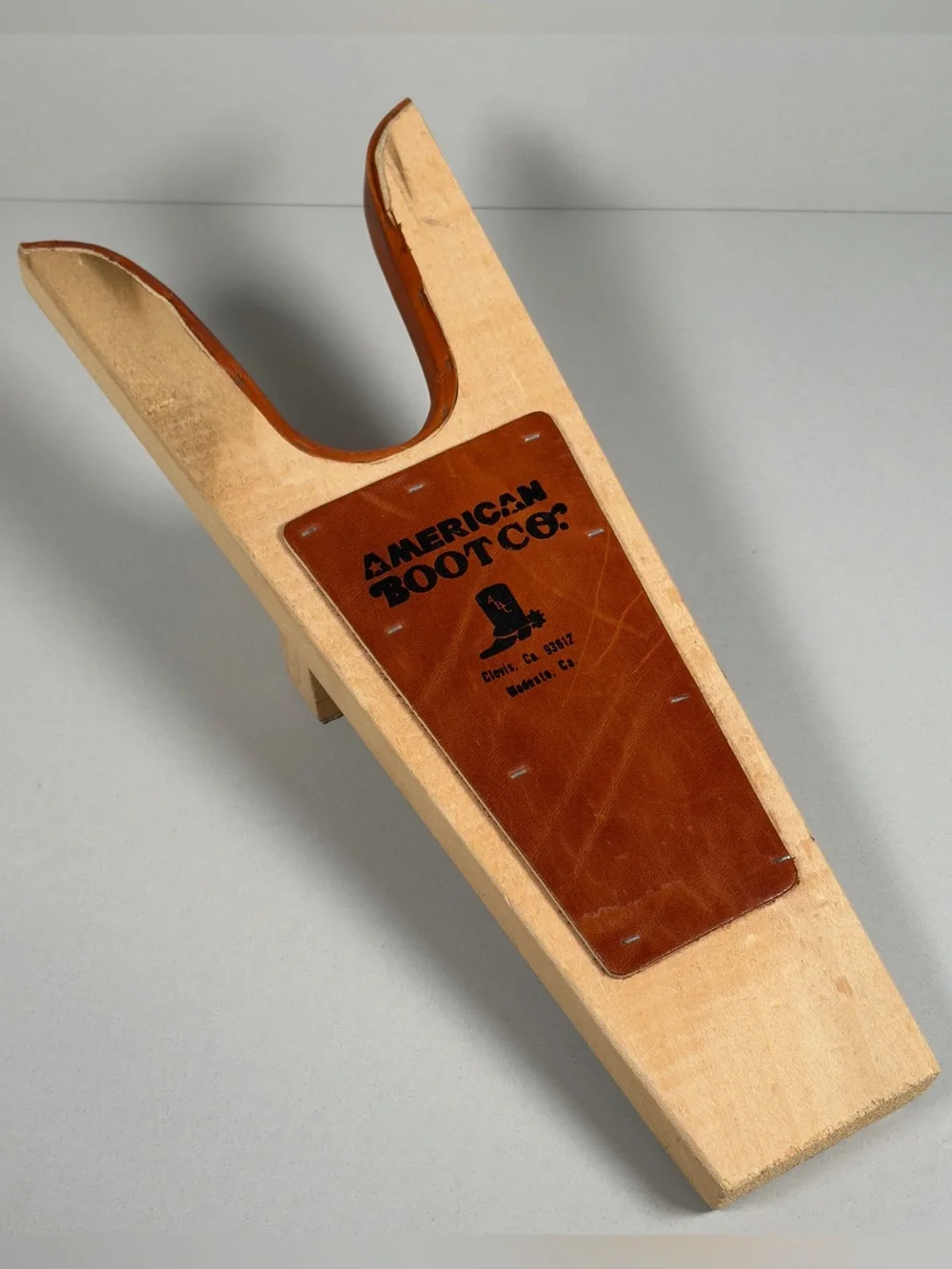 Vintage American Boot Co Wooden Boot Jack Leather Cowboy Boot Remover Puller